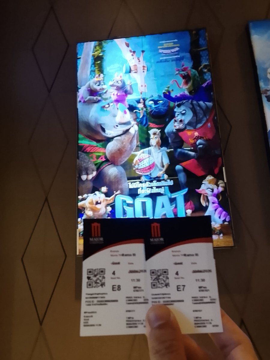 CharmKitpibul's tweet image. 30.4.2026
#GOAT #คุณแพะหัวใจไม่ยอมแพ้
ภาพยนตร์จาก โซนี่ พิคเจอร์ส แอนิเมชั่น
ผู้สร้าง KPOP Demon Hunters และ Spider-Verse
23 เมษายนนี้ ในโรงภาพยนตร์
#MajorCineplexRama3
#คุณแม่ของชาม
#คุณแม่ของCharm
#ขุ่นแม่ของชาม
#เมเจอร์พระราม3