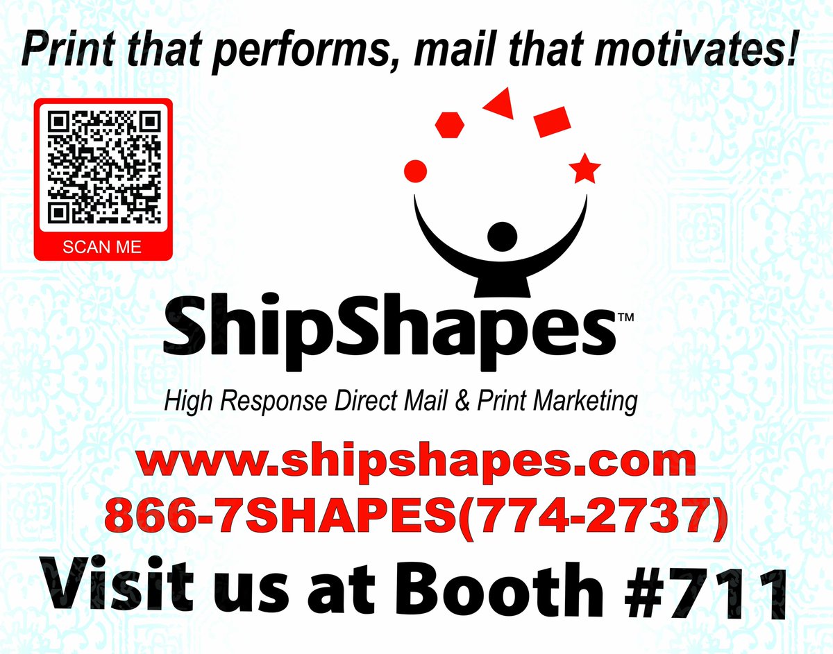 ShipShapes_mail's tweet image. Join ShipShapes at NPF26 in Phoenix, AZ at the Phoenix Convention Center! Swing by Booth #711 to meet Tiffany and Tom, check out our latest innovations, and discover how ShipShapes can elevate your printing needs. Make Booth #711 a must-stop on your show floor! #NPF26 #DirectMail