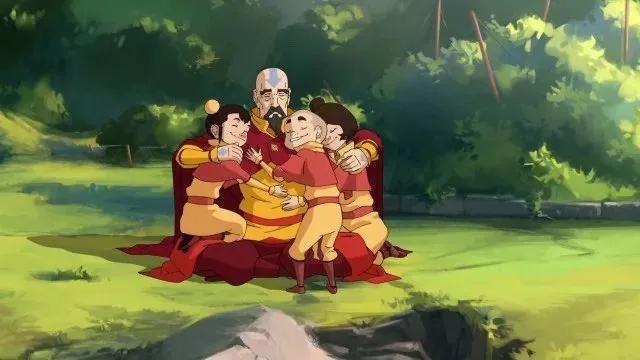 Aang passed away before Jinora was born, therefore he never met any of his grandchildren, the first new generation of Air Nomads from his youngest son Tenzin.