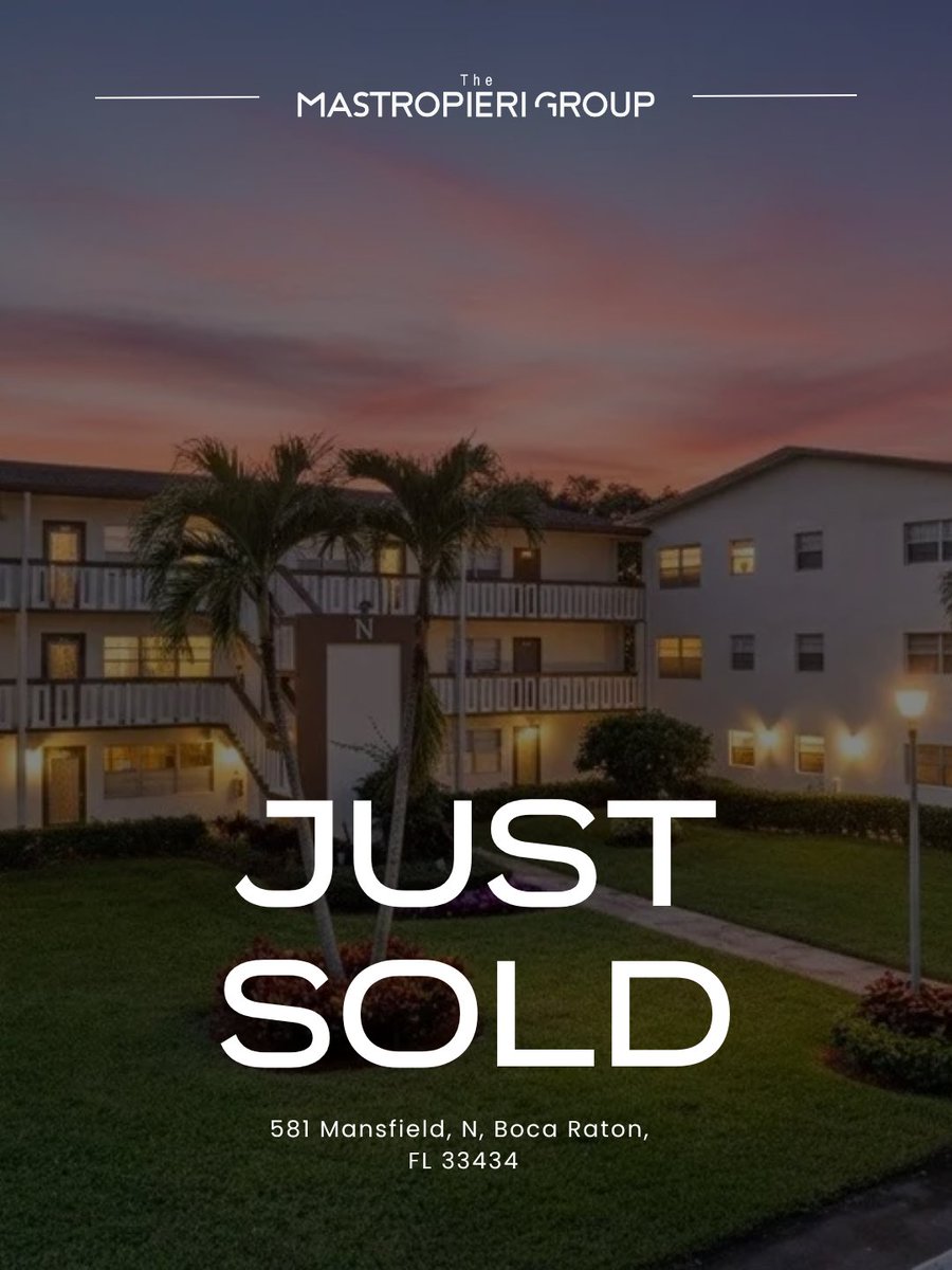MastropieriGrp's tweet image. Four South Florida closings, one team 🔑  From Boca, Delray, to Deerfield.

Call +1 561-544-7000

Follow for more South Florida listings 🌴
#SouthFlorida #BocaRaton #FloridaRealEstate #SouthFloridaHomes