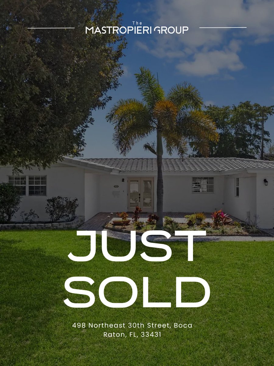 MastropieriGrp's tweet image. Four South Florida closings, one team 🔑  From Boca, Delray, to Deerfield.

Call +1 561-544-7000

Follow for more South Florida listings 🌴
#SouthFlorida #BocaRaton #FloridaRealEstate #SouthFloridaHomes