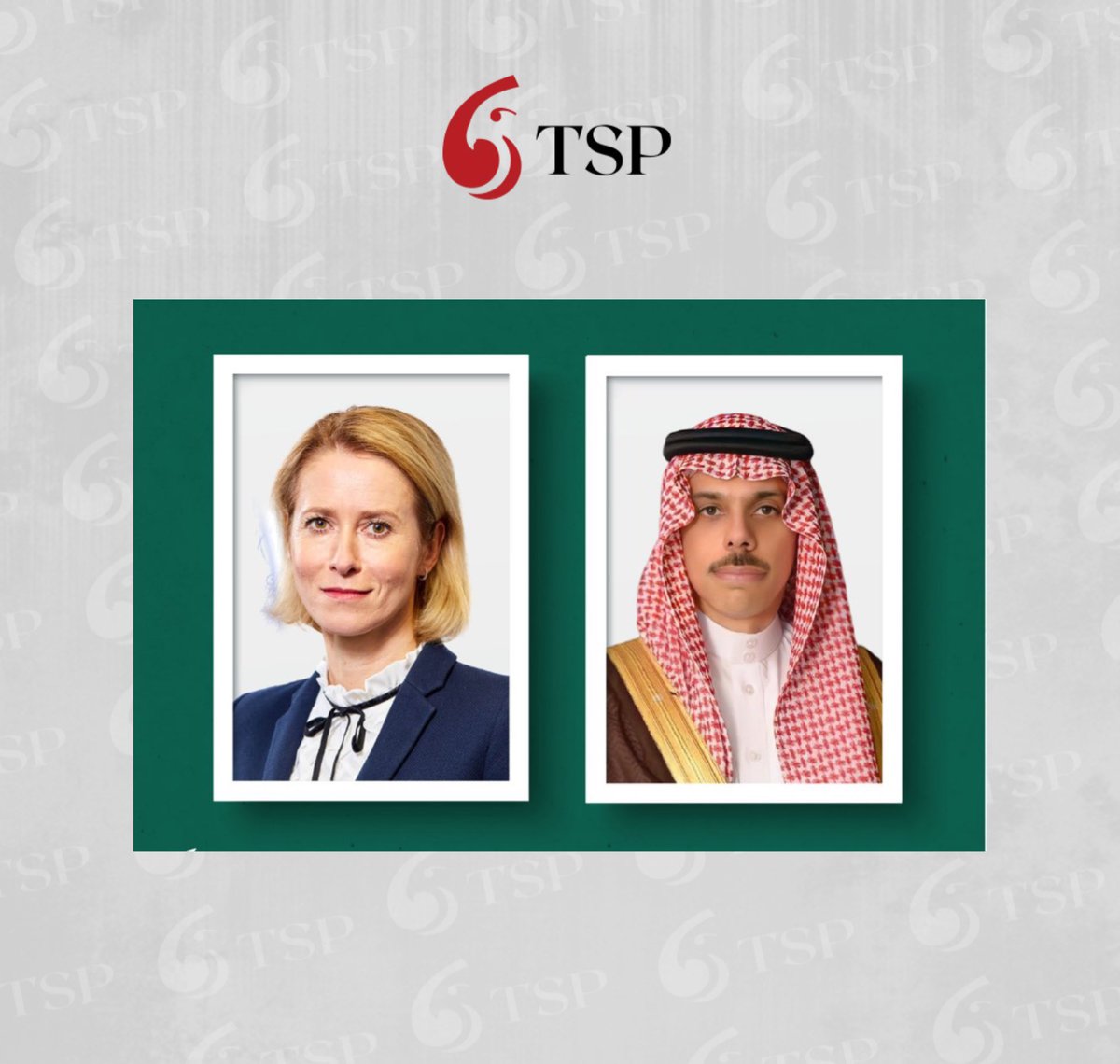 وزير الخارجية السعودي يتحدث مع رئيسة وزراء إستونيا كايا كالاس