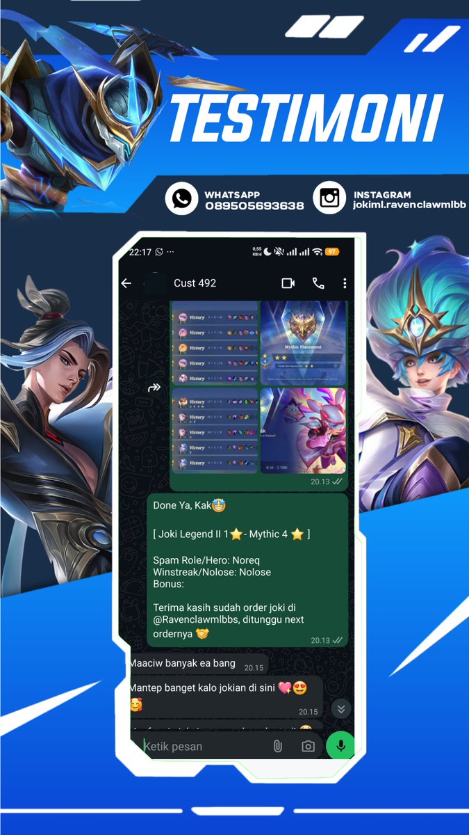 Ravenclawmlbb | Joki ML tweet media