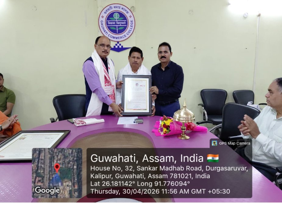 GCC_1962Assam's tweet image. A heartfelt farewell to Sri Uttam Kumar, a valued member of GCC (Autonomous) I 30.04.2026