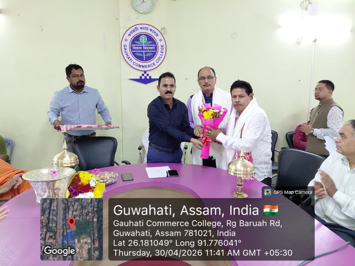 GCC_1962Assam's tweet image. A heartfelt farewell to Sri Uttam Kumar, a valued member of GCC (Autonomous) I 30.04.2026