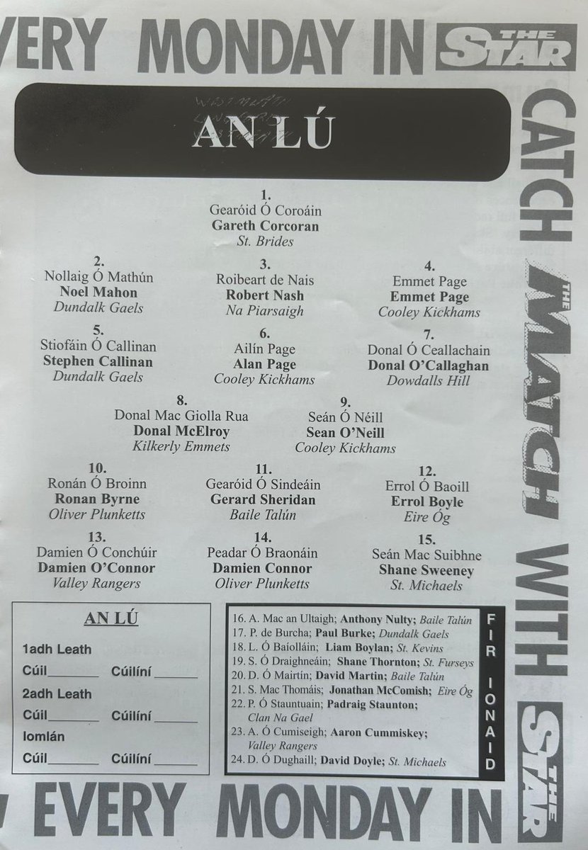 GAA Programmes tweet media