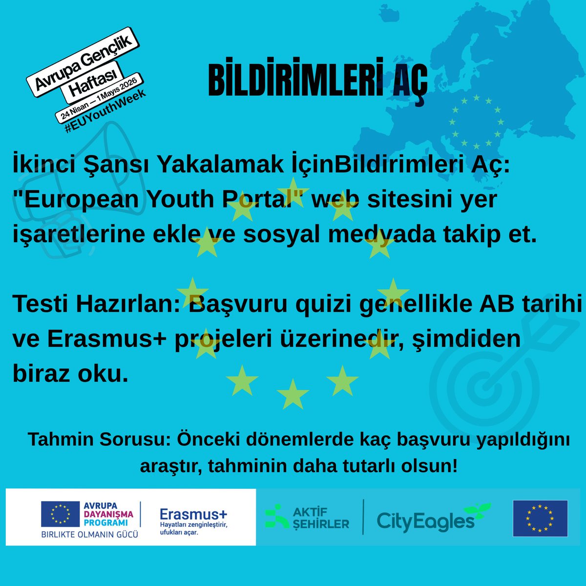 AktifSehirler's tweet image. #DiscoverEU #ErasmusPlus #GençlikFırsatları #AktifŞehirler #Interrail