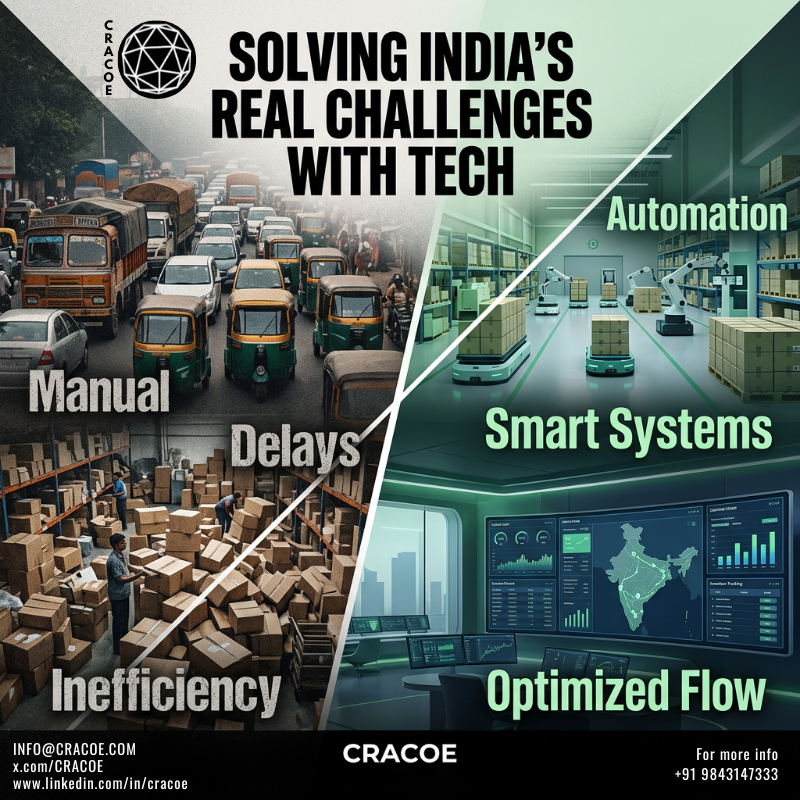 CRACOE_official's tweet image. Manual work → delays → inefficiency
That’s the real bottleneck.
Automation → smart systems → optimized flow
That’s the upgrade.

Tech doesn’t just improve systems.
It replaces broken ones.
#Automation #DigitalIndia #Tech #Innovation