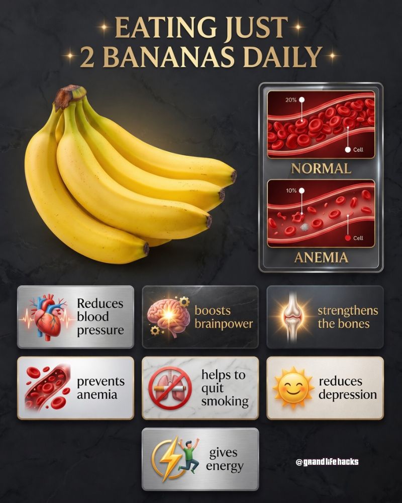 GrandLifeHacks's tweet image. Bananas Can Transform Your Health Overnight.    #healthtips #superfoods #nutrition