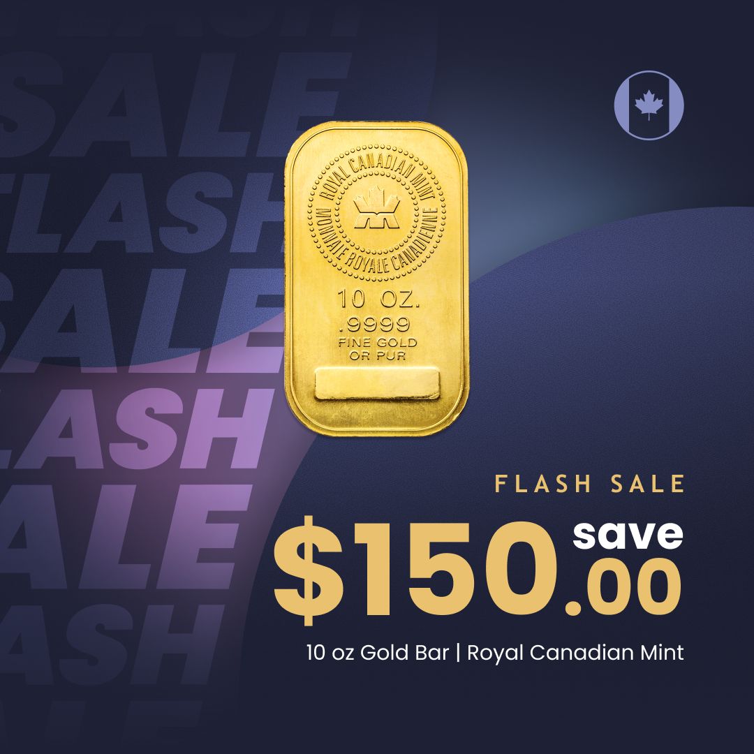 silvergoldbull's tweet image. Flash sale on the 10 oz Royal Canadian Mint Gold Bar and a 1 oz Assorted Gold Bar! Get one for yourself before it ends at 5 pm MT, or until quantities last!
🇨🇦 silvergoldbull.ca/10-oz-rcm-roya…
🇺🇸 silvergoldbull.com/1-oz-assorted-…

#flashsale #silvergoldbull #goldbar