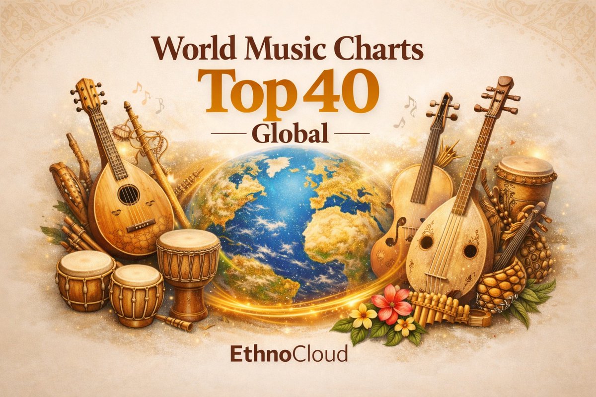 EthnoCloud's tweet image. March 2026 #Top40 #WorldMusicCharts now live on EthnoCloud. Listen and share your favorites with friends and fans. ethnocloud.com/world-music/ch…
------------------------------------------------------
#worldmusic #folkmusic #traditionalmusic #ethnomusic #latinmusic #fusion