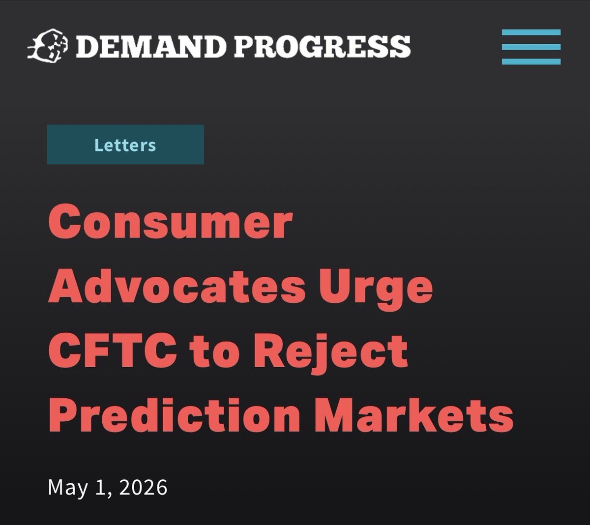 Demand Progress tweet media