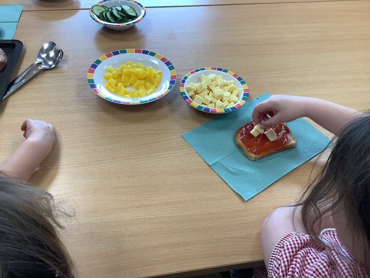 In Kidz Club this evening, we have made our own sourdough pizzas.