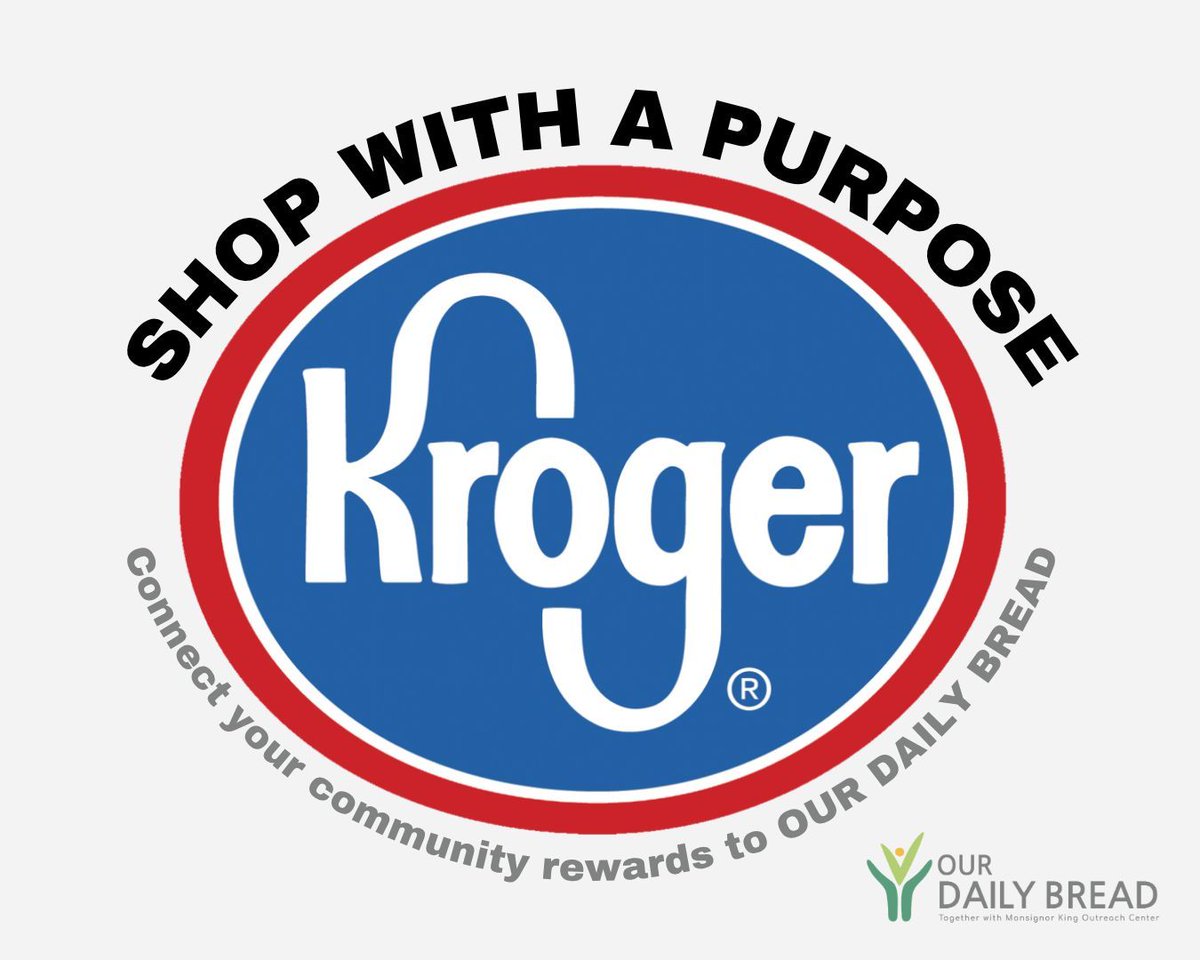 odbdenton's tweet photo. Fuel our mission by shopping with a purpose! 
Visit https://t.co/hCM6QJZGDm.

Log into your Kroger account, search for OUR DAILY BREAD or use our organization code KB450, and click to enroll. https://t.co/UuSD9EKocD