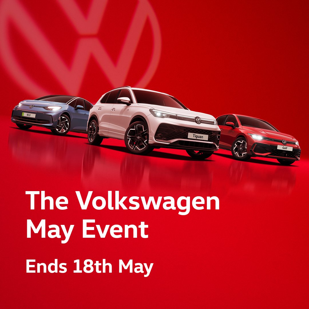 WindrushVW's tweet image. The Volkswagen May Event from Windrush Volkswagen. 

Unmissable limited offers available across the range until 18th May.

Take a look at our latest offers: windrush.co.uk/new-cars/

Call us on 01753 670200 (Slough) or 01628 682100 (Maidenhead).

#VW #Volkswagen #MayEvent
