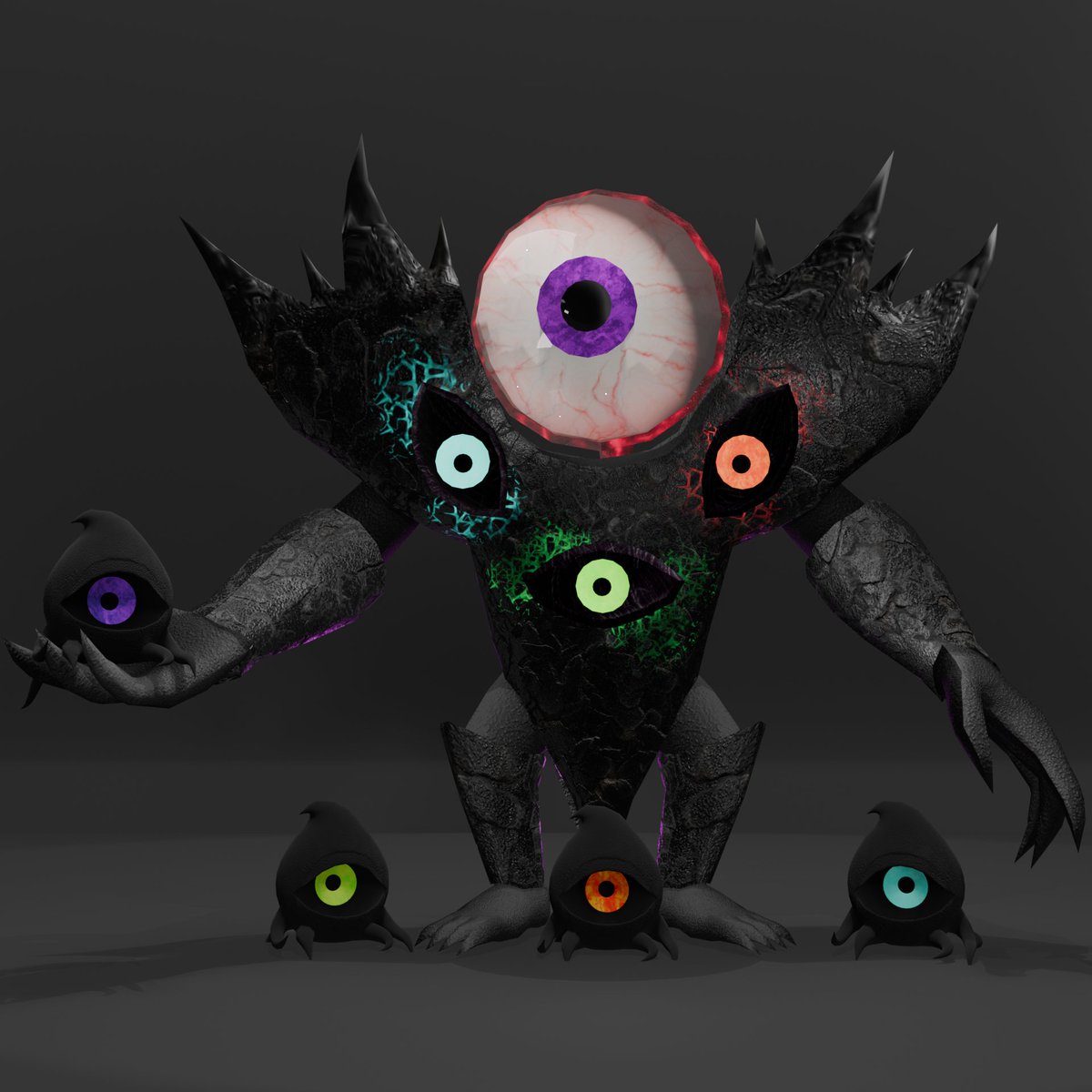 NateWhoDev's tweet image. It’s live.👁️🔥

Void Host &amp;amp; Parasites just dropped.

Strange creatures. Void energy. Built to drop straight into your game.

If you like your assets a little off… this is for you.

natewho.gumroad.com

#IndieDev #GameAssets #3DModeling #RobloxDev #Blender