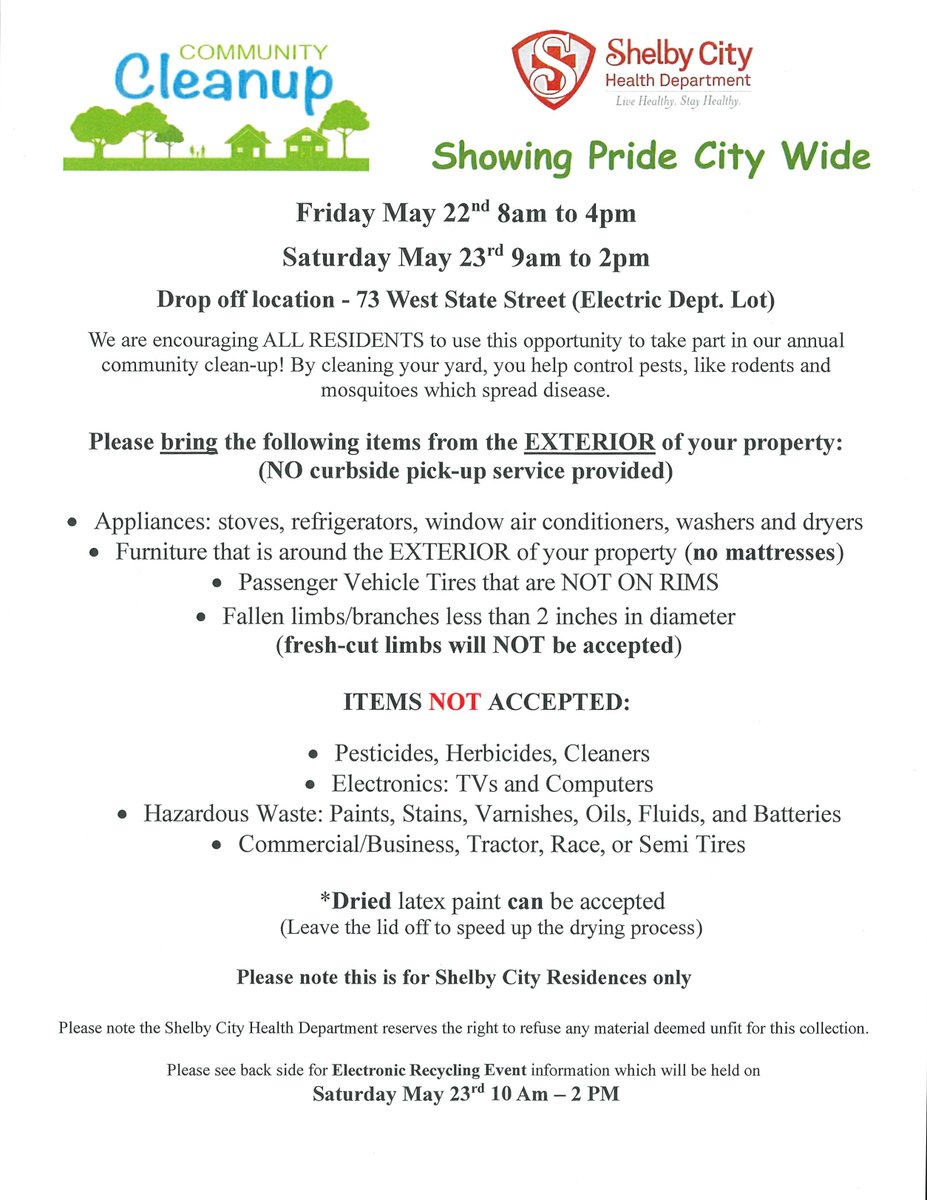 Shelby City Health Department tweet media