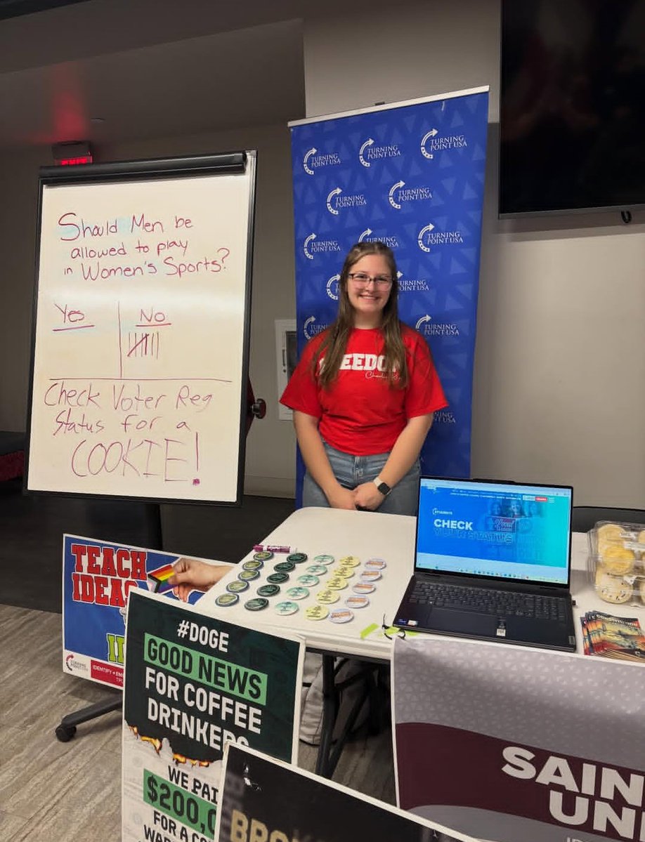 TPUSA at Saint Francis University  wants YOU to check your voter registration status and make sure YOU are doing what it takes to save America!
<a href="/TPUSA/">Turning Point USA</a> <a href="/tpusastudents/">TPUSA Students</a>