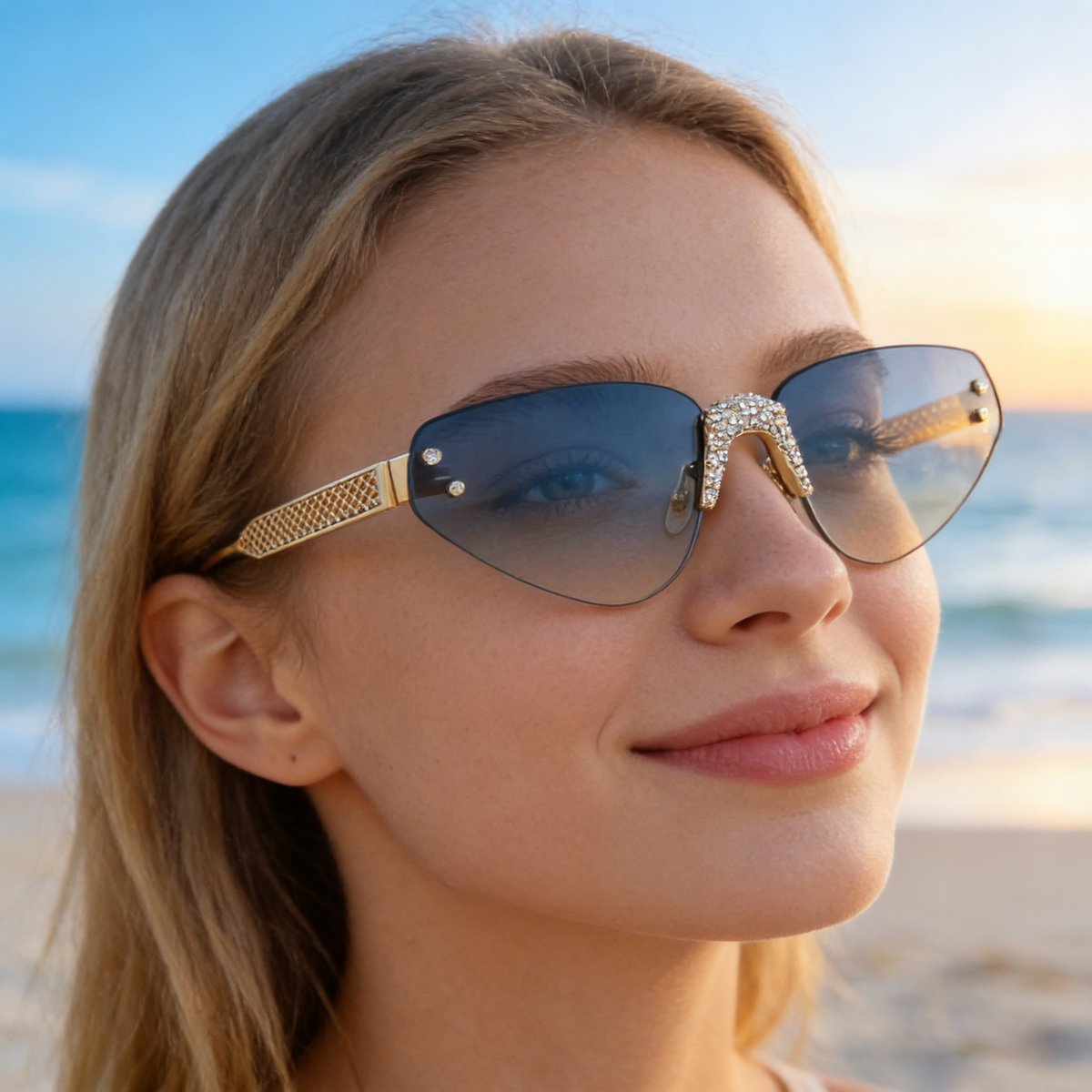 HermitinOptical's tweet image. OEM Rhinestone Shades! Luxury Rimless UV Sunglasses. Wholesale &amp;amp; Custom. 💎🕶️ #OEM #Sunglasses #B2B