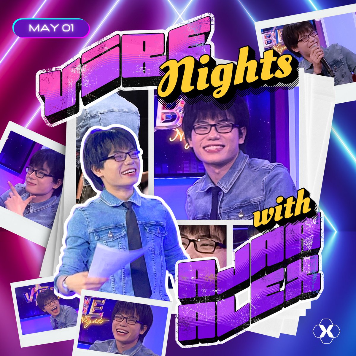 [👏] CONGRATULATIONS (AGAIN), ALEX!  

Back-to-back late night VIBE NIGHTS with you had us feeling the best!  ✨

Here's to more gigs and events for you in the future! HANIES are so proud of you, our bunso! 💜

VIBE NIGHTS WITH AJAA ALEX
#AJAA #AJAA_ALEX <a href="/AJAAofc/">AJAA</a> <a href="/Alex_Noel5783/">AJAA Alex ?🐆</a>