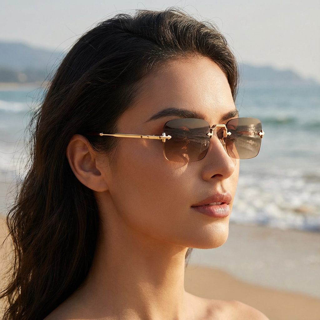 HermitinOptical's tweet image. OEM Rimless Shades! Trendy Small Frame UV Sunglasses. Wholesale &amp;amp; Custom. 🕶️ #OEM #Sunglasses #B2B