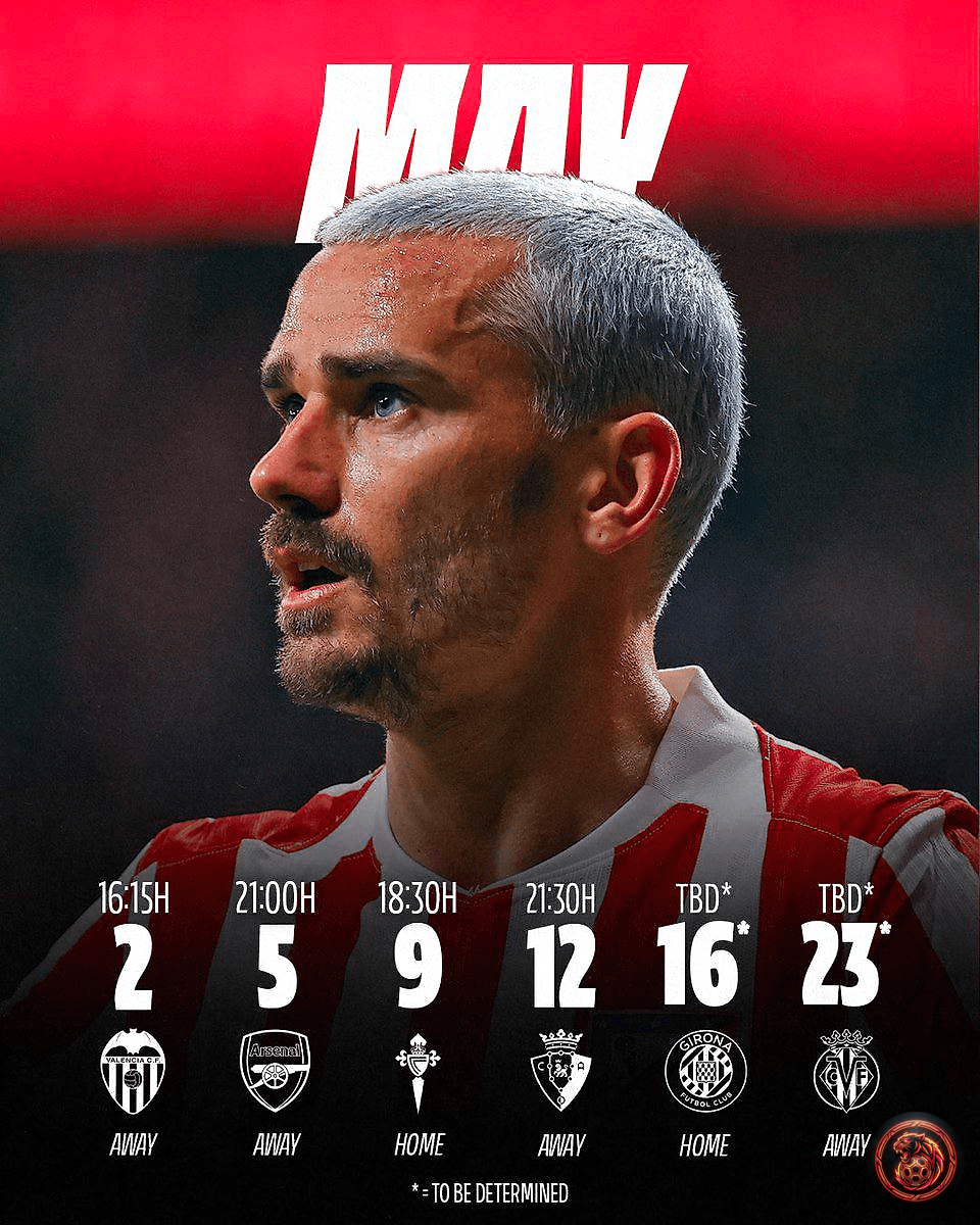 FootballGoalFC's tweet image. 📆⚽️ May Fixture List! 

🚨 𝗕𝗥𝗘𝗔𝗞𝗜𝗡𝗚

Get ready for a thrilling month of football! Which matches are you most excited about? 

#Football #FixtureList #MayMatches