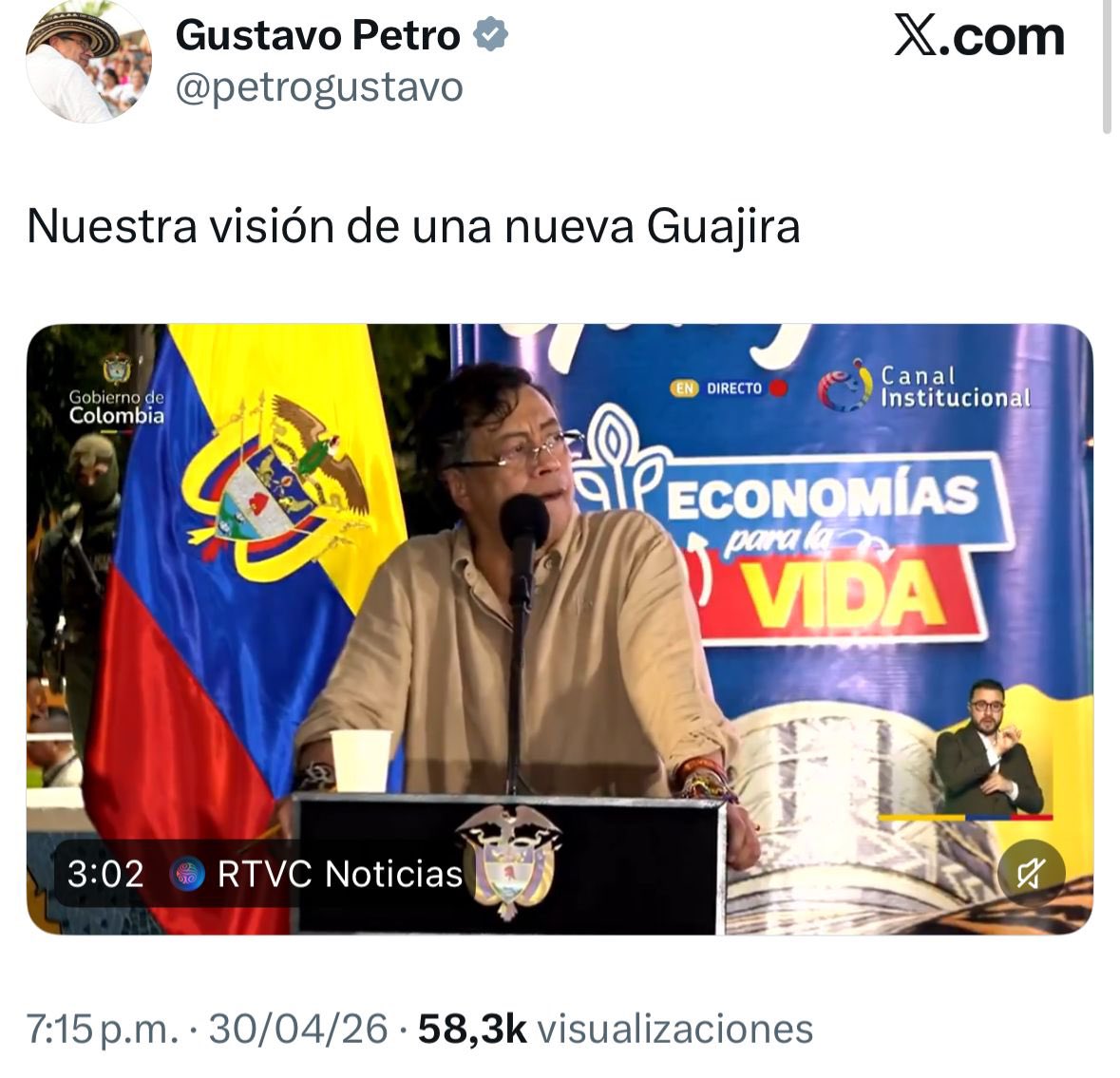 María Fernanda Cabal tweet media