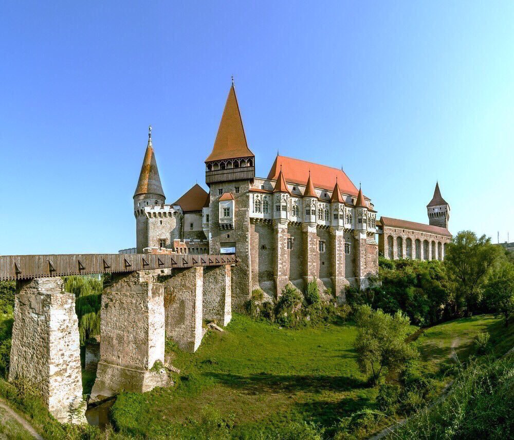 This one is a beauty!

Corvin Castle, also known as Hunyadi, is a Gothic-Renaissance castle in Hunedoara, Romania. It's one of the larger castles in Europe.