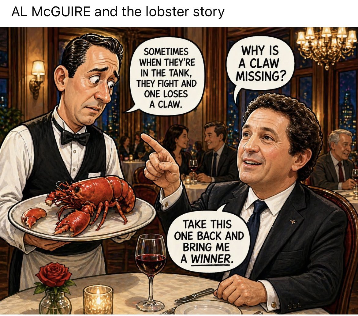 Al McGuire is really missed. What a unique guy!