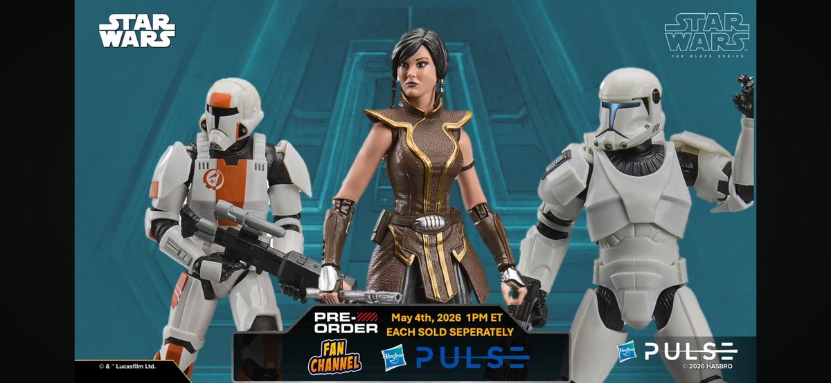 InPursuitofToys's tweet image. Star Wars The Black Series reveals. Preorder May 4th. 

Republic Trooper
Satele Shan
Republic Commando

#starwarstheblackseries #starwars #maythe4th #maythefourth
