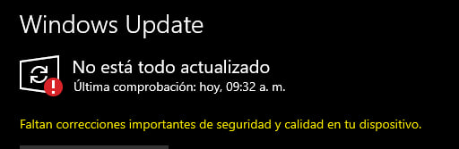 Samsg261's tweet photo. @Microsoft @WindowsUpdate Microsoft la ha liado de nuevo con Windows 10, se presentan problemas en Windows update con ESU Activado https://t.co/YQyn6L34m1