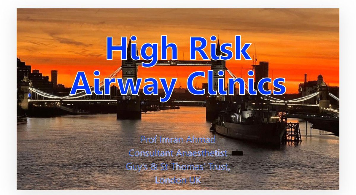 GAMCLondon's tweet photo. High Risk Airway Clinics are built on:

✔️ Structured advanced airway assessment
✔️ Patient preparation & information 
✔️ MDT collaboration

Human factors matter - shared mental models, clear communication, and early planning.

→ Leading to improved outcomes, reduced cancellations, safer overall care and better patient experience and feedback.

Come and hear our experience and learn how to make it work in your hospital.

#GAMC2026 @dr_imranahmad @RCoANews @dasairway @GSTTanaesthesia