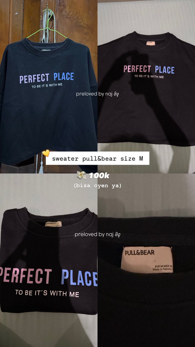 akucanqtip's tweet image. [PRELOVED BY NAJ] 𝜗𝜚
👚Sweater Hitam Pull&amp;amp;Bear
Noda minim, kondisi sangat oke, bisa oyen ya! 
#preloved #zonauang #jogja #pullnbear #sweater