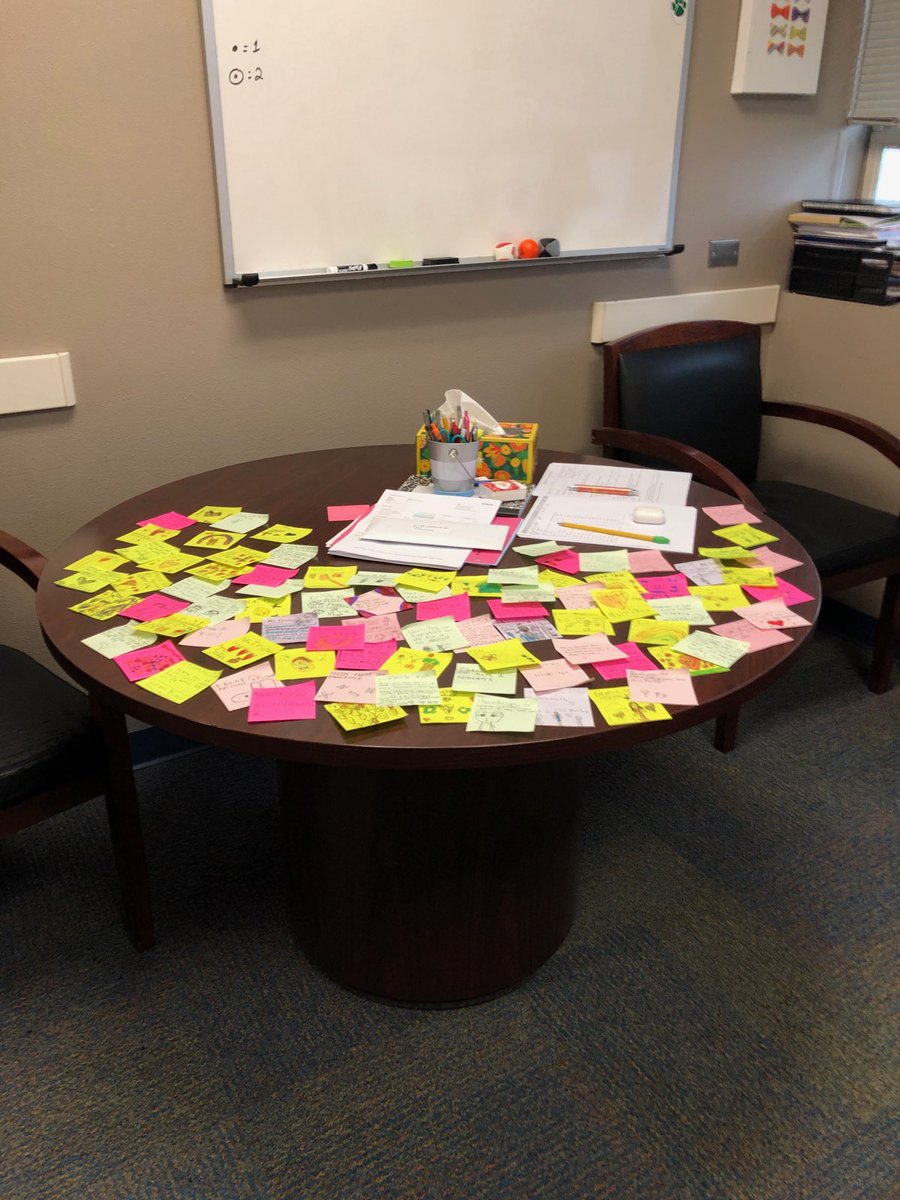 vsbradle's tweet photo. Sticky Note Takeover       " trashing with kindness " @Bullock_Bears  @TrichellBrian  @mrsmichelena  @gisdnews  @drlopez23 https://t.co/mErao5aXLi