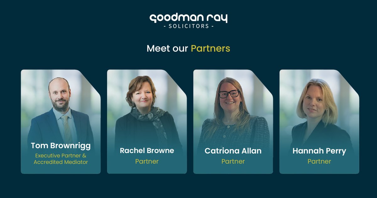 GoodmanRay1's tweet photo. 👋 Meet our Partners here at Goodman Ray!

Goodman Ray is one of the leading family law firms in the UK with a national and international reputation for its work in children, divorce and family law.

Click here to read more about the team 👉 https://t.co/qhYGVJW4CV https://t.co/OOIgmPleVB