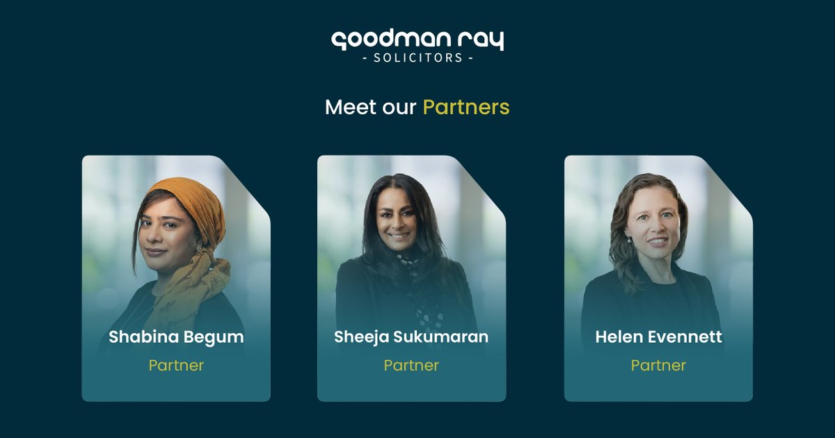 GoodmanRay1's tweet photo. 👋 Meet our Partners here at Goodman Ray!

Goodman Ray is one of the leading family law firms in the UK with a national and international reputation for its work in children, divorce and family law.

Click here to read more about the team 👉 https://t.co/qhYGVJW4CV https://t.co/OOIgmPleVB