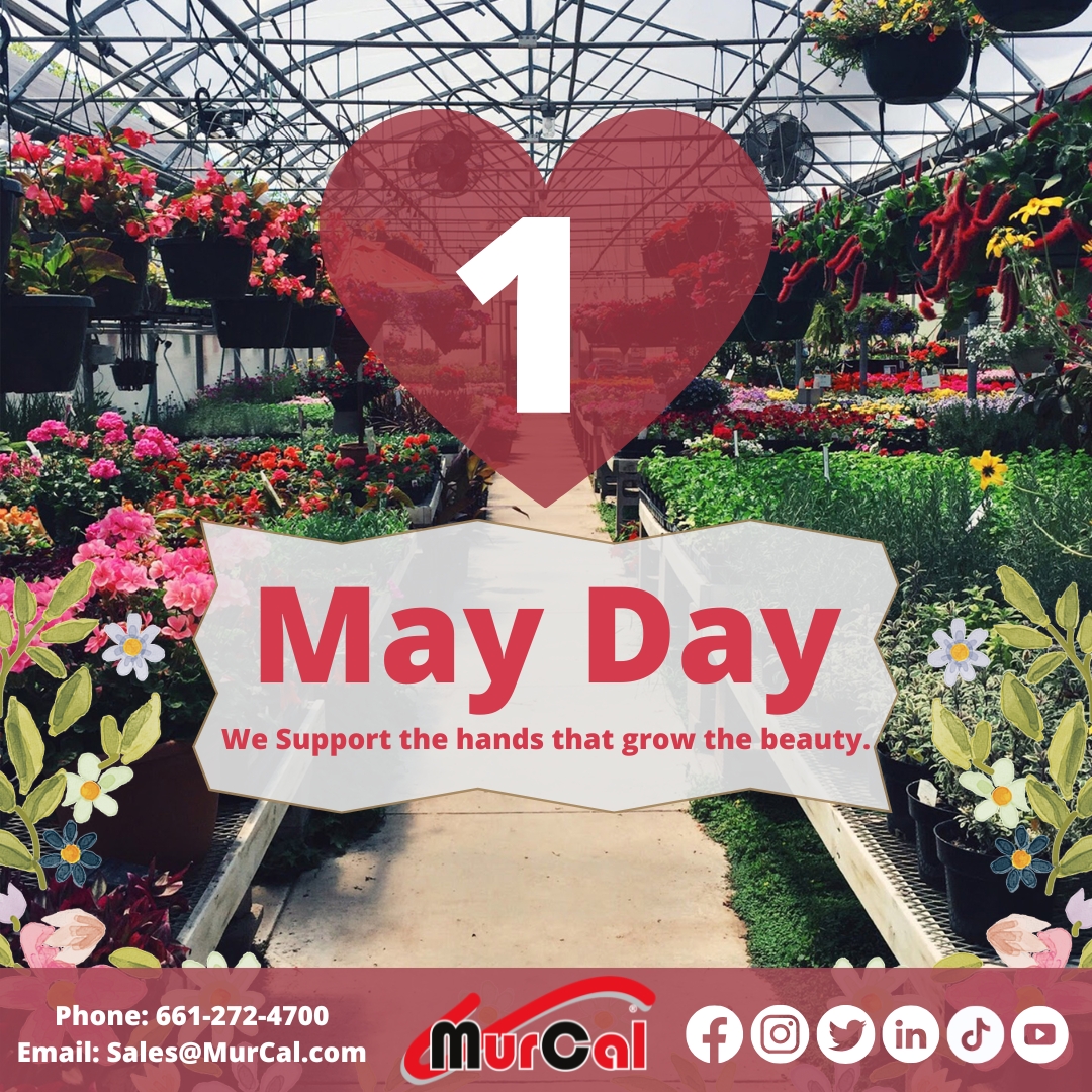 murcal's tweet image. Happy May Day! 🌸 
Today at MurCal.com we’re celebrating the flower growers &amp;amp; ag innovators who keep the world blooming. From irrigation to climate control, we’re proud to provide the "power behind the petals." 🚜💐

#MayDay #AgTech #FlowerPower #MurCal #Agriculture