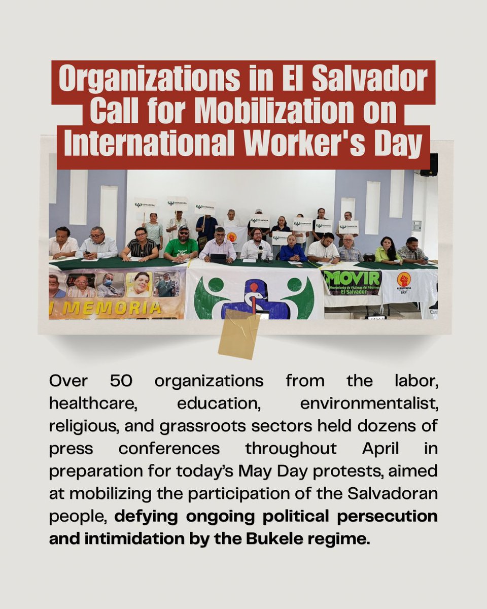 CISPES solidarity tweet media