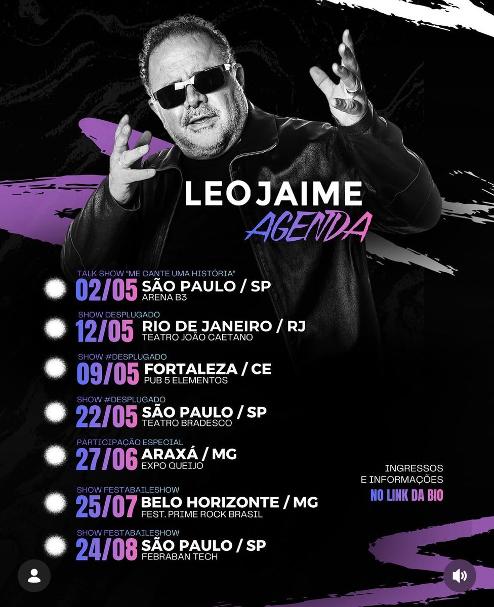 AcessoCodigo's tweet image. Agenda 
As datas para ver e ouvir @leojaimeoficial 

#agenda 
#leojaime