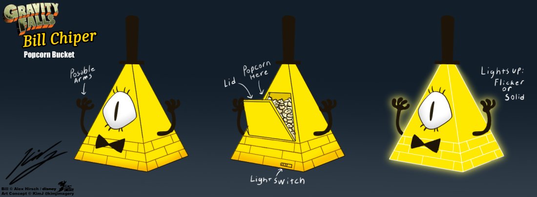 KimJImagery's tweet image. I'm on a merch design spree first Belzoni now this!
Bill would make a great popcorn bucket. 

So now I can ad merch designer on my list of skills I'll never get hired for.

#Gravityfalls #FanartFriday #kimjimagery #merchdesign