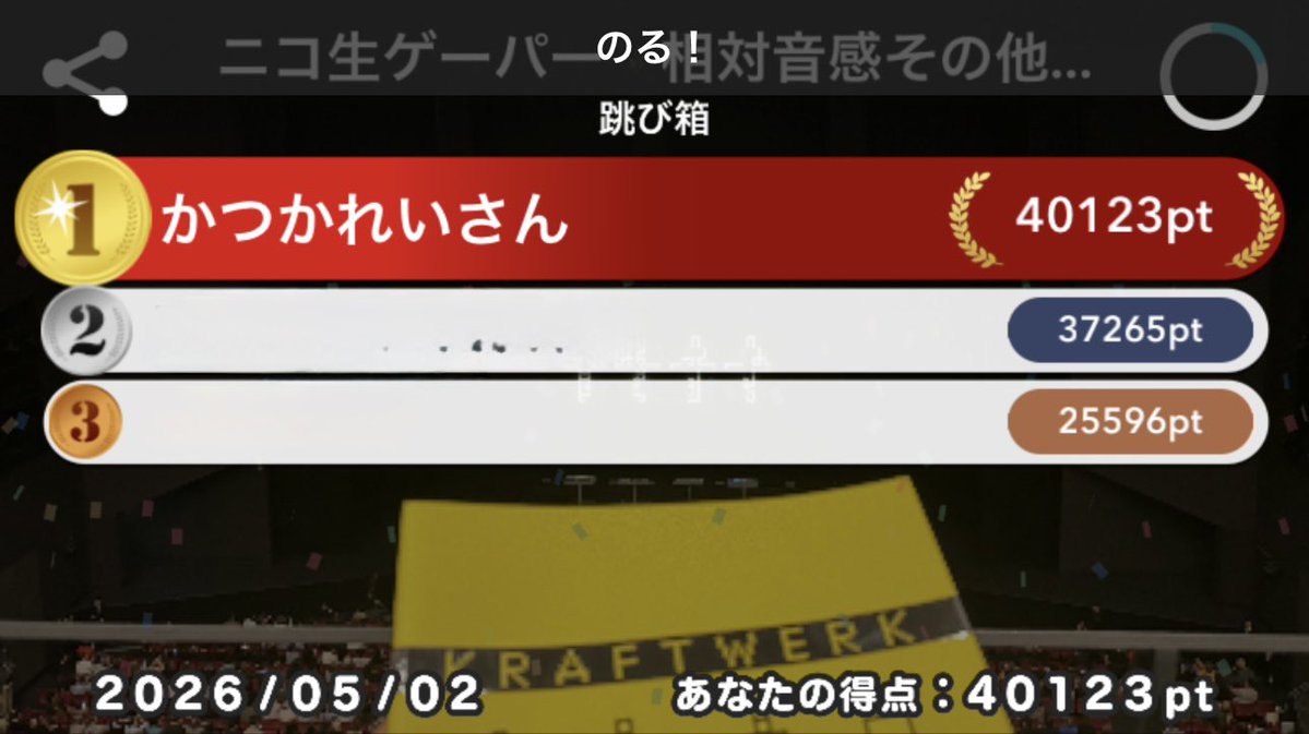 跳び箱なんとか4万出せました！
#自作ゲームパーティ