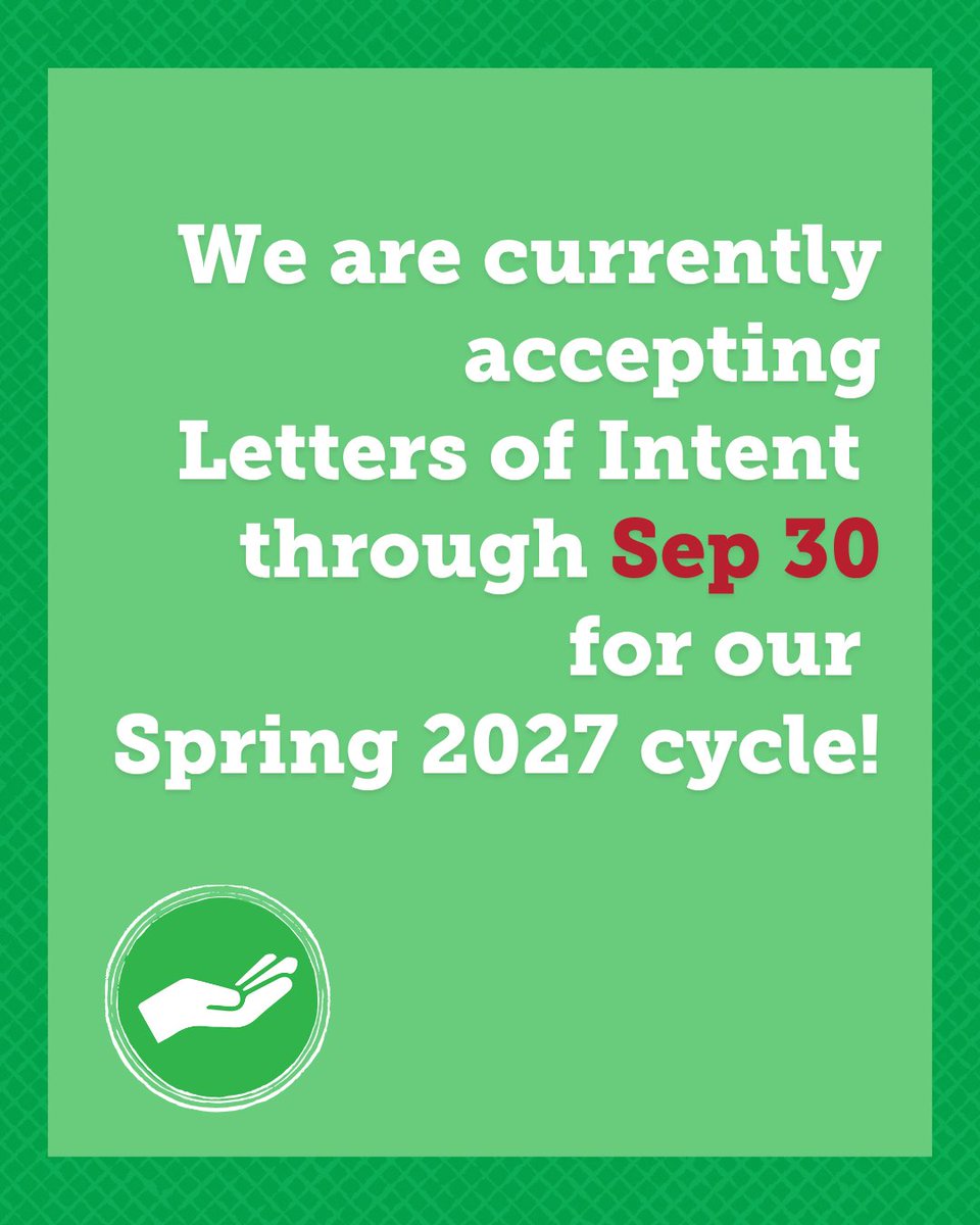 ECFimpact's tweet photo. We are currently accepting LOIs for our Spring 2027 Grant Cycle! To learn more about our grant process, visit https://t.co/Xq2kMNwMWS or schedule a conversation with our Executive Director at https://t.co/WqeneKtUQj #ECFimpact #servecompassionately https://t.co/bQ49i8HQz6
