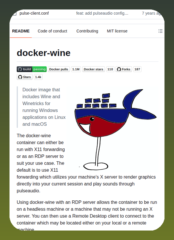 Docker image for running Windows apps on Linux and macOS

github.com/scottyhardy/do…