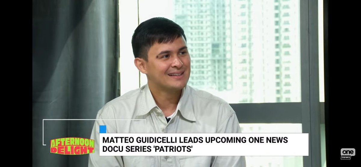 <a href="/mateoguidicelli/">Matteo Guidicelli</a> at Afternoon Delight on One News Ph

Youtube Link :  time 50: 11
youtube.com/live/KDK_ms84B…

"Patriots" this coming June. 

#MatteoGuidicelli