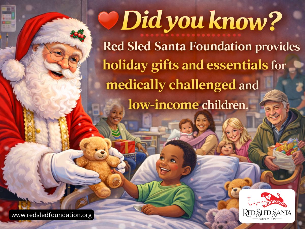 RedSledSanta's tweet image. ❤️ Did you know?
The Red Sled Santa Foundation spreads joy where it’s needed most 
Because every child deserves happiness, care, and a little magic during the holidays ❤️
👉 Support, share, and help spread the joy!
#DidYouKnow #RedSledSanta #SpreadJoy #HolidayGiving #GiftOfLove
