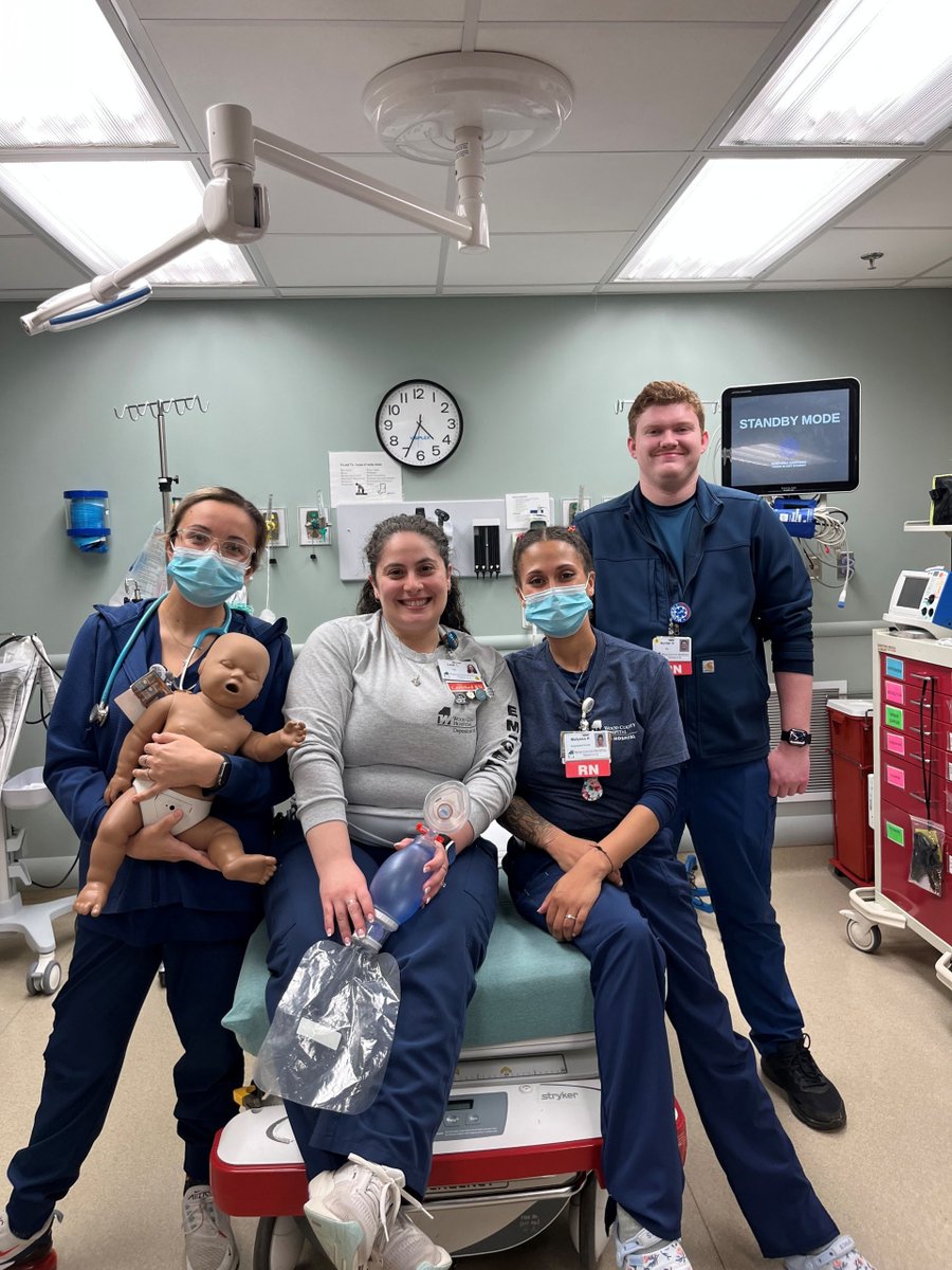WCHosp's tweet photo. Recently, Leah L., RN, turned downtime in the ED into a hands-on mock scenario training focused on low-frequency, high-risk pediatric emergencies. As a dual-certified nurse (CEN, CPEN), she’s helping keep our team prepared when it matters most. 👏 https://t.co/9DpjjdaLTs