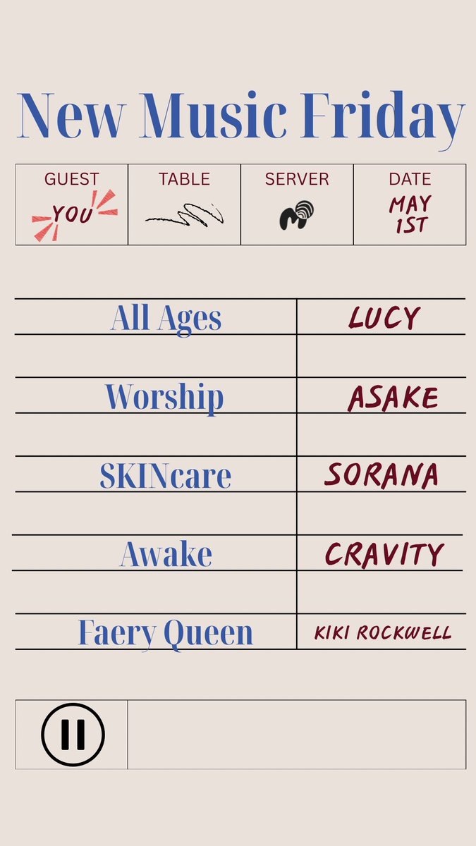 #NewMusicFriday has come to May! What new tracks are you pressing play on today?

#mergemediaco #meetingsfanswheretheyare #LUCY #Asake #Sorana #CRAVITY #KikiRockwell