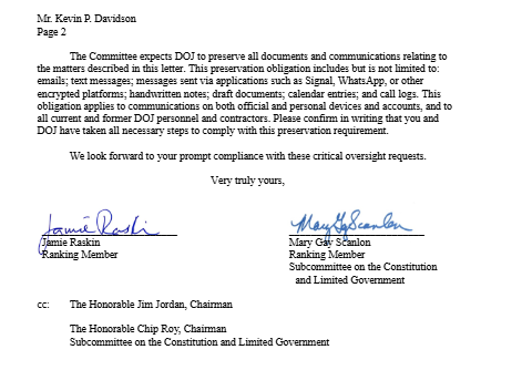 Let's marvel at Jamie Raskin, a member of the J6 Select Committee and lead impeachment officer against Trump related to J6, claim the DOJ cannot prosecute groups and individuals for exercising their 1A rights. This is the same guy who wanted the president to go to prison for