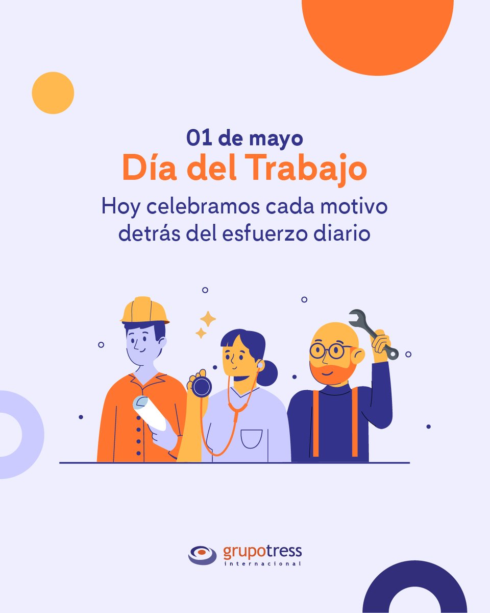 Detrás de cada trabajo hay una historia, una meta y una razón que impulsa a seguir.

Hoy celebramos todo eso que nos mueve todos los días. 💜

#DíaDelTrabajo #Trabajo #01DeMayo