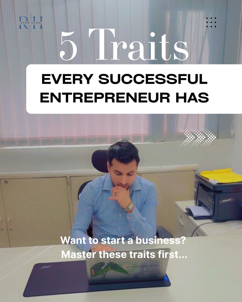 rapidhacek's tweet image. Ideas don’t build businesses, traits do.

Resilience. Vision. Discipline. Adaptability.

Build yourself first.

#entrepreneurmindset #businessgrowth